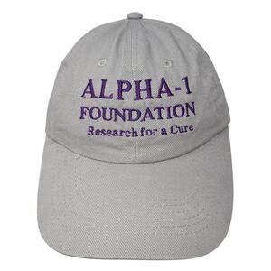 Alpha-1 Foundation Research For A Cure Baseball Cap Gray OS Adjustable Bullet